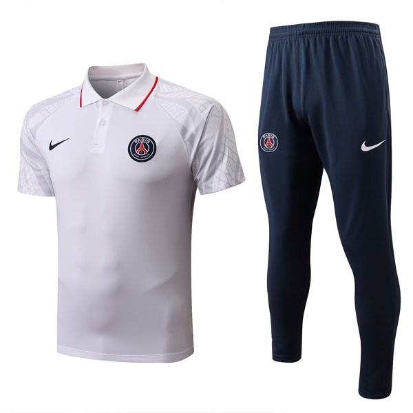 Polo PSG Conjunto Completo 2022/23 Blanco